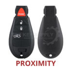 2008-2014 Chrysler Dodge / 4-Button Fobik Key / PN: 05026886AI / IYZ-C01C / Keyless Go Fobik (AFTERMARKET)