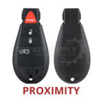 2008-2014 Chrysler Dodge / 4-Button Fobik Key / PN: 05026886AI / IYZ-C01C / Keyless Go Fobik (AFTERMARKET)