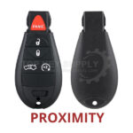 2008-2014 Dodge Chrysler / 5-Button Fobik Key / PN: 056046694AH / IYZ-C01C / Keyless Go Fobik (AFTERMARKET)