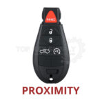 2008-2014 Dodge Chrysler / 5-Button Fobik Key / PN: 056046694AH / IYZ-C01C / Keyless Go Fobik (AFTERMARKET) - Image 2
