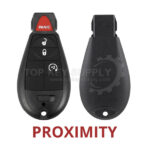 2009-2020 Jeep Chrysler Dodge / 4-Button Fobik Key / PN: 05026886AI / IYZ-C01C / Keyless Go Fobik (AFTERMARKET)