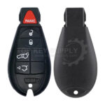 2008-2013 Jeep / 5-Button Fobik Key / PN: 68066849AA / M3N5WY783X / (AFTERMARKET)