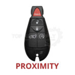 2009-2013 Jeep Grand Cherokee Dodge Durango / 5-Button Fobik Key / PN: 05026538AK / IYZ-C01C / Keyless Go Fobik (AFTERMARKET) - Image 2