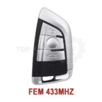 2012-2016 BMW 2 5 X5 Series FEM NBGIDGNG1 Smart Key - Silver Model 434Mhz (Aftermarket)