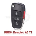 2005-2010 Audi / 4-Button Remote Flip Key / PN: 8P0 837 220E / NBG009272T / 315MHz (Aftermarket)