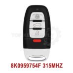 2008-2012 Audi / 4-Button Smart Key / PN: 8K0959754F / IYZFBSB802 / 315 MHz (AFTERMARKET)