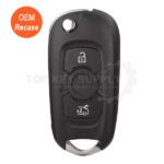 2015-2017 Opel Vauxhall Astra K 13588667 / 13588683 3 Buttons Flip Remote Key 433Mhz (Only PCB OEM)