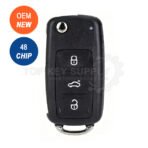 2011-2016 Volkswagen Beetle Caddy Eos Golf 5K0837202AD Flip Remote Key 433Mhz (OEM)