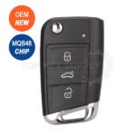 2015-2020 Volkswagen Tiguan Passat 5G6959752AB Keyless Go Flip Remote Key 433Mhz (OEM)