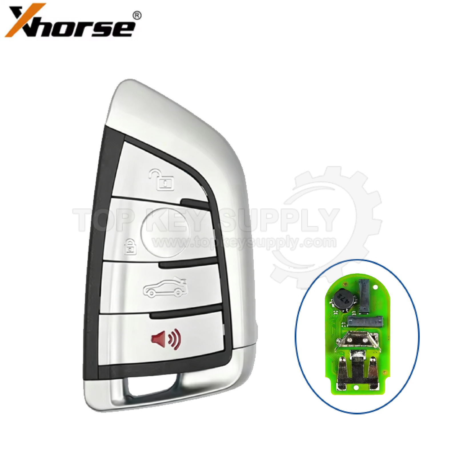 1 01 Xhorse XSBMK1EN Smart Key PCB with key shell for BMW F/G chassis Knife Style product image