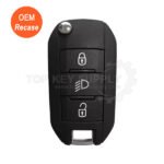 2017-2023 Peugeot 3008 508 5008 HUF8435 / 1617020880 3Buttons Flip Remote Key 433Mhz (Only PCB OEM) product image