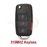 2002-2010 Audi A8 4E0837220N / 4E0837220P / 4E0837220Q Keyless Flip Remote Key(Aftermarket)