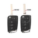3 Buttons Shell For Volkswagen MQB 2014+ Flip Remote Key Shell, HU162 / HU66 - Image 4