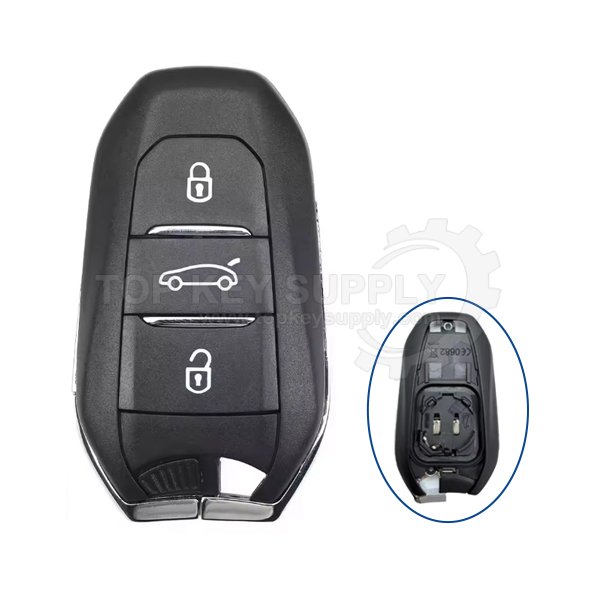 6 3 Buttons Shell For Peugeot IM2A 2013-2024 Smart Remote Key Shell , HU83 / VA2 - Image 1