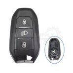 3 Buttons Shell For Peugeot IM3A Smart Remote Key Shell , HU83 / VA2