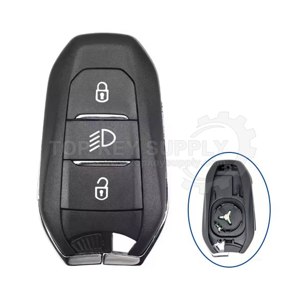 7 1 3 Buttons Shell For Peugeot IM3A Smart Remote Key Shell , HU83 / VA2 - Image 1