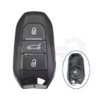 3 Buttons Shell For Peugeot IM3A Smart Remote Key Shell , HU83 / VA2