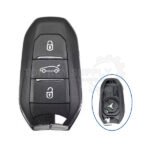 3 Buttons Shell For Peugeot IM3A Smart Remote Key Shell , HU83 / VA2