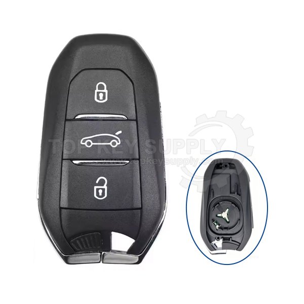 8 1 3 Buttons Shell For Peugeot IM3A Smart Remote Key Shell , HU83 / VA2 - Image 1