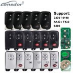 Lonsdor LT20-01 Smart Key PCB With Shell For Toyota & Lexus 8A+4D Adjustable Frequency 2 / 3 / 4 Buttons