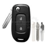 2013-2017 Renault Clio Captur Flip Remote Key 433Mhz (Aftermarket)