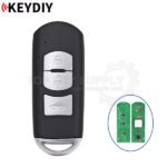 KEYDIY KD Universal Smart Proximity Remote Key PCB With Shell ZB Series Mazda Style 3 Buttons ZB44-3