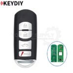 KEYDIY KD Universal Smart Proximity Remote Key PCB With Shell ZB Series Mazda Style 4 Buttons ZB44-4