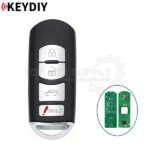 KEYDIY KD Universal Smart Proximity Remote Key PCB With Shell ZB Series Mazda Style 4 Buttons ZB44-4