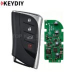 KEYDIY KD TIB02-4 Smart Key Universal Remote PCB with Shell 4D 8A Transponder For Toyota Lexus Type