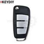 KEYDIY Flip Remote Audi Style 3 Buttons B02 Metal
