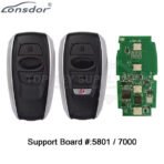 Lonsdor LT20-02 Smart Key PCB With Shell For Subaru 8A+4D Adjustable Frequency 3 / 4 Buttons