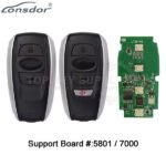 Lonsdor LT20-02 Smart Key PCB With Shell For Subaru 8A+4D Adjustable Frequency 3 / 4 Buttons