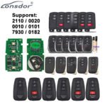Lonsdor LT20-04 Smart Key PCB With Shell For Toyota & Lexus 8A+4D Adjustable Frequency 2 / 3 / 4 Buttons