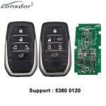 Lonsdor LT20-06 Smart Key PCB With Shell For Toyota Previa Alphard Vellfire 8A+4D Adjustable Frequency 5 / 6 Buttons