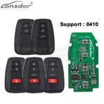 Lonsdor LT20-08 Smart Key PCB With Shell For Toyota & Lexus 8A+4D Adjustable Frequency 2 / 3 / 4 Buttons
