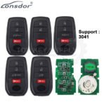 Lonsdor LT20-10 Smart Key PCB With Shell For Toyota 8A+4D Adjustable Frequency 2 / 3 / 4 Buttons