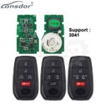Lonsdor LT20-10 Smart Key PCB With Shell For Toyota 8A+4D Adjustable Frequency 5 Buttons