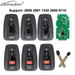 Lonsdor LT30-01 Smart Key PCB With Shell For Toyota 4A Adjustable Frequency 2 / 3 / 4 Buttons