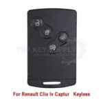2012-2021 Renault Clio 4 Captur Kadjar Keyless Smart Key 433Mhz (Aftermarket)