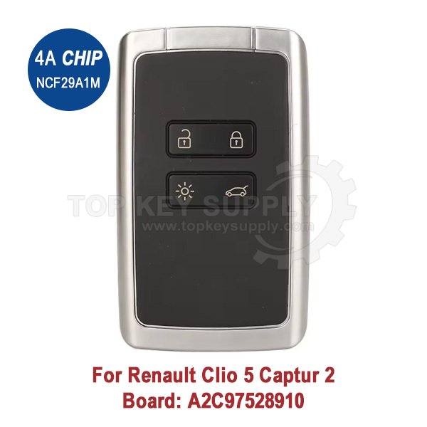 199 RSK REN 205 2016-2021 Renault Clio 5 Koleos 2 Captur 2 Smart Key 433Mhz (Aftermarket) - Image 1