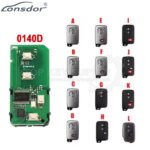 Lonsdor FT20 0140D 433 MHz Board PCB 4D Chip with key shell For Toyota