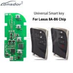 Lonsdor LT21-07 Smart Key PCB With Shell For Lexus 8A-B6 Adjustable Frequency 3 / 4 Buttons
